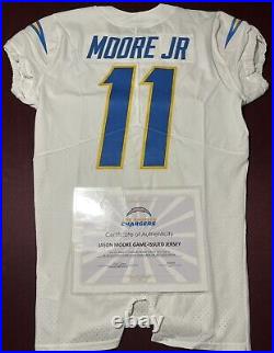 Jason Moore Jr. Los Angeles Chargers NFL Team Issued Game Jersey (Findlay)