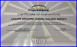 Jason Moore Jr. Los Angeles Chargers NFL Team Issued Game Jersey (Findlay)