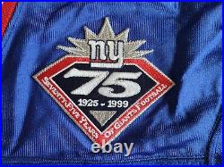 Jason Sehorn Game Issued 75th Anniversary Jersey