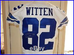 Jason Witten Autographed Game Issued Nike Football Jersey 2016-44 Skill PSA COA