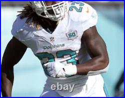 Jay Ajayi Authentic Miami Dolphins Team Issued Game Worn Jersey W 50 Year Patch