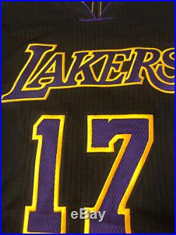 Jeremy Lin Los Angeles Lakers Hollywood Nights Pro Cut Jersey. Game Worn Issued