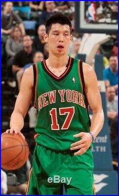 Jeremy Lin Team Issued Knicks St Pattys Day Jersey Game Used Worn