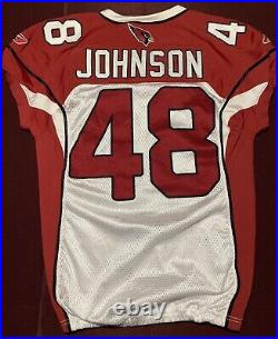 Jerome Johnson Arizona Cardinals NFL Authentic Team Issued Game Jersey (Nevada)