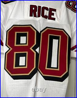 Jerry Rice Authentic Game Cut Team Issued San Francisco 49ers Adidas Jersey Sz48