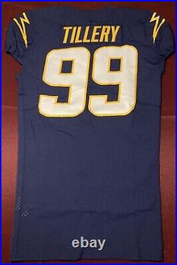 Jerry Tillery Los Angeles Chargers NFL Team Issued Game Jersey (Notre Dame)