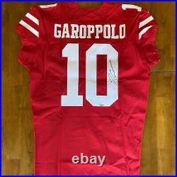 Jimmy Garoppolo Signed Autographed Game / Team Issued 49ers Jersey TriStar COA