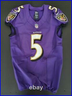 Joe Flacco 2013 Baltimore Ravens Game Worn Used Issued Jersey with Mears LOA NFL