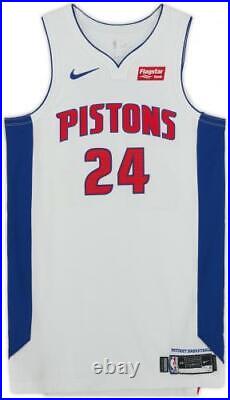Joe Johnson Detroit Pistons Player-Issued #24 White Jersey from the