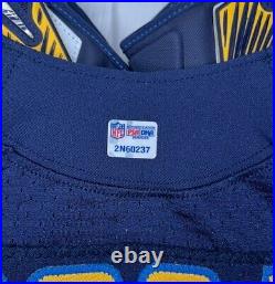 Joey Bosa Authentic San Diego Chargers Game Issued Jersey Spanos Patch + Gloves