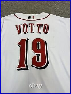 Joey Votto Cincinnati Reds Game Issued Jersey Home white 2022 MLB Authenticated