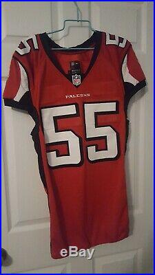 John ABRAHAM authentic game Issued Atlanta Falcons Jersey