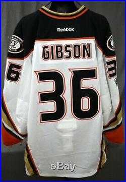 John Gibson #36 SIGNED Anaheim Ducks Game Issued Not Worn Hockey Jersey LOA
