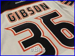 John Gibson Ducks Jersey Game Issued Goalie Cut 58G Reebok Edge 2.0