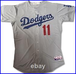 John Valentin Team Issued Away Grey Majestic Jersey Dodgers XL / Xlarge MLB