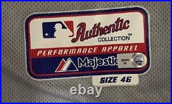 John Valentin Team Issued Away Grey Majestic Jersey Dodgers XL / Xlarge MLB