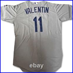 John Valentin Team Issued Away Grey Majestic Jersey Dodgers XL / Xlarge MLB