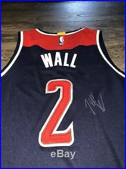 John Wall Game Worn Issued Wizards Autographed Jersey