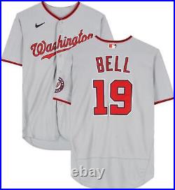 Josh Bell Washington Nationals Player-Issued #19 Gray Jersey from Item#13377601