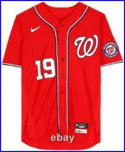 Josh Bell Washington Nationals Player-Issued #19 Red Jersey from Item#13377589