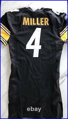 Josh Miller Pittsburgh Steelers Team Game Issued (Not Used) Jersey Team COA