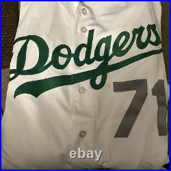 Josh Ravin Dodgers St Patrick's Day Game Jersey Issued Used 2016