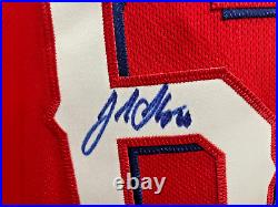 Josh Sborz Signed 2022 Texas Rangers Team Issued Red jersey Game MLB Holo 50th