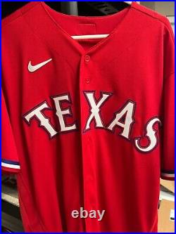 Josh Sborz Signed 2022 Texas Rangers Team Issued Red jersey Game MLB Holo 50th