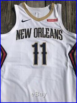 Jrue Holiday New Orleans Pelicans Game Worn Used Issued Autograph PSA Jersey