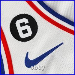 Julian Champagnie Philadelphia 76ers Player-Issued #55 White Jersey