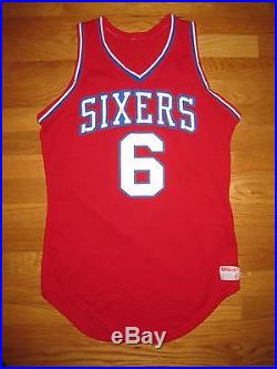 Julius Erving Game Team issue Jersey 1980s SZ40 Worn Used Pro Cut DR J