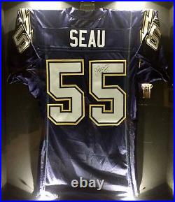 Junior Jr. Seau Team Issued Signed Chargers Pro NFL Game Jersey NFL/PSA Football
