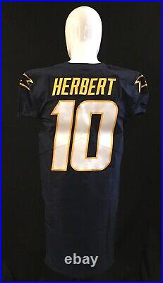 Justin Herbert 2020 ROOKIE Los Angeles CHARGERS GAME ISSUED Jersey