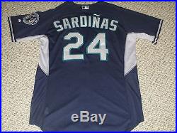 KEN GRIFFEY JR #24 SZ 46 Sardinas 2016 Seattle Mariners game used jersey issued