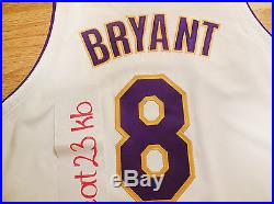 KOBE BRYANT 2006 Reebok Lakers 8 pro cut game issued jersey 56+4 jordan durant