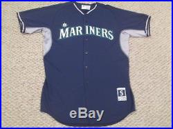 KYLE SEAGER SZ 46 #15 2016 Seattle Mariners game used jersey issued pre game MLB