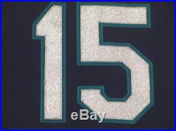 KYLE SEAGER SZ 46 #15 2016 Seattle Mariners game used jersey issued pre game MLB
