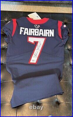 Ka'imi Fairbairn Authentic Houston Texans Game Issued Full Uniform Signed Jersey