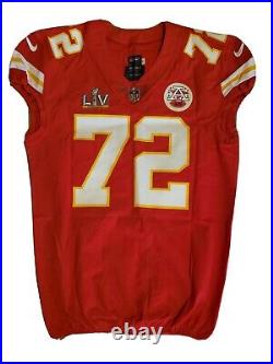 Kansas City Chief's ERIC FISHER GAME ISSUED SUPERBOWL LV 2021 JERSEY RARE