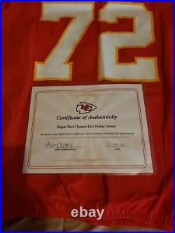 Kansas City Chief's ERIC FISHER GAME ISSUED SUPERBOWL LV 2021 JERSEY RARE