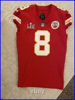 Kansas City Chiefs Matt Moore 2021 Super Bowl LV Game Issued Jersey