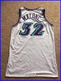 Karl Malone game used worn jersey Utah Jazz issued for game use only