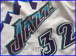 Karl Malone game used worn jersey Utah Jazz issued for game use only