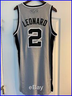 Kawhi Leonard Customized Worn Issued San Antonio Spurs Game Jersey Alternate