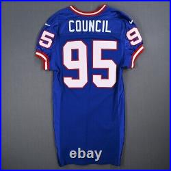 Keith Council New York Giants Authentic Team Issued Game Jersey NFL Florida