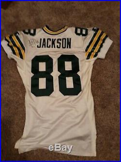 Keith Jackson 1996 size 48 game issued jersey worn packers green bay