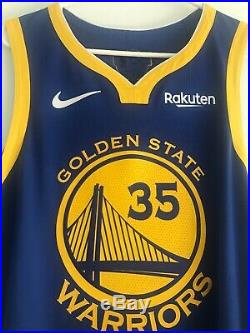 Kevin Durant Warriors 2019 Finals Game Issued Nike Jersey Game Worn Curry