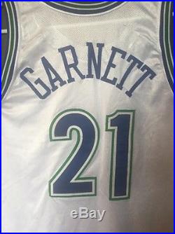 Kevin Garnett 1995/96 Game Issued Rookie Jersey Timberwolves S46 +0 Pro Cut