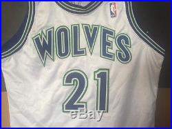 Kevin Garnett 1995/96 Game Issued Rookie Jersey Timberwolves S46 +0 Pro Cut