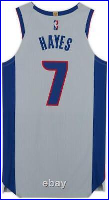 Killian Hayes Detroit Pistons Player-Issued #7 Gray Jersey from the
